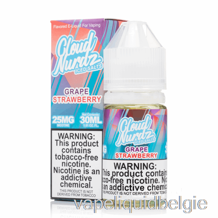 Vape België Ijsdruif Aardbei - Wolk Nurdz Zouten - 30ml 25mg